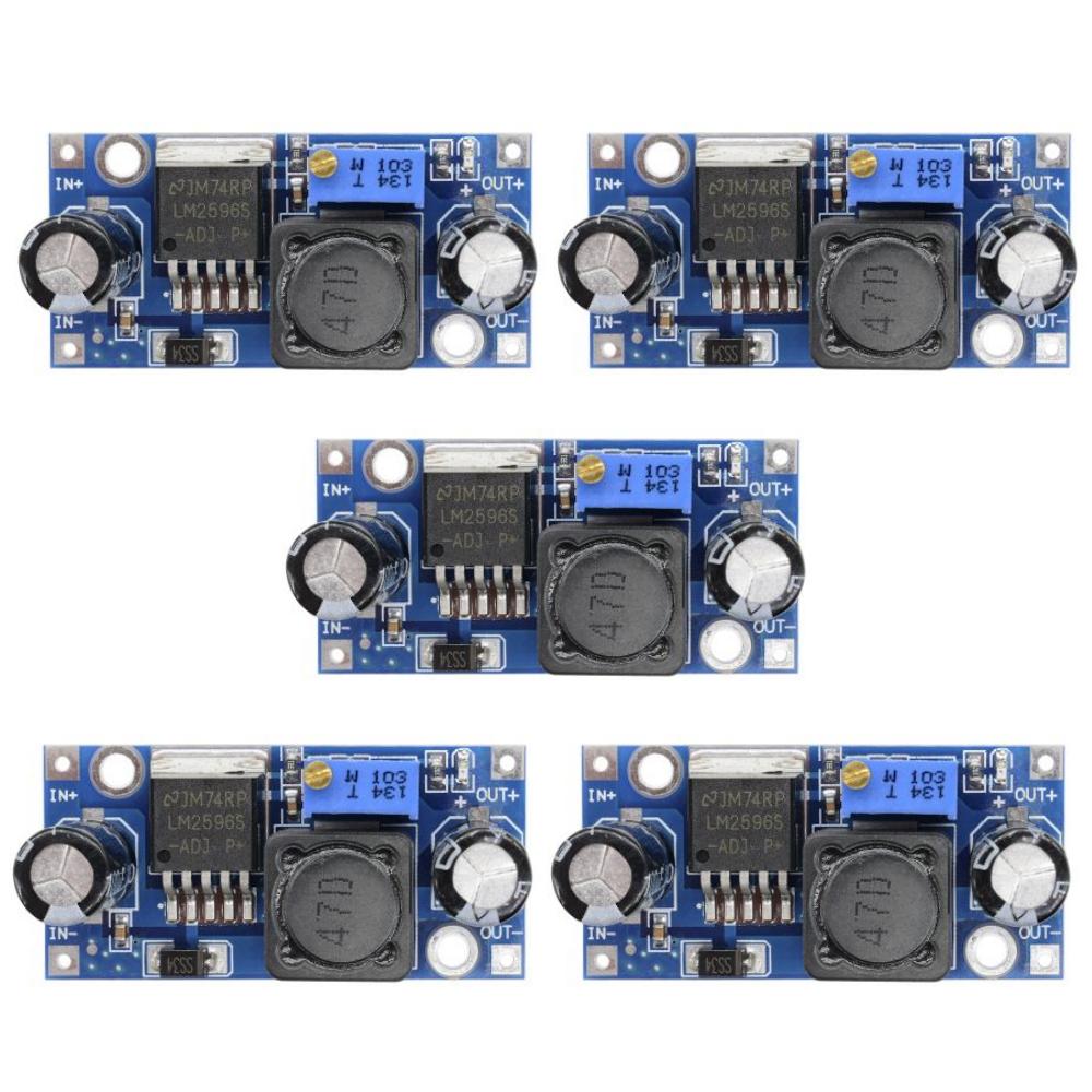 

5Pcs LM2596s DC-DC Buck Step-Down Power Supply Module 3A Adjustable Step-down Module LM2596 Voltage Regulator 24V 12V 5V 3V