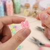 700Pcs Mixed Colors Letter Flat Beads Straight-Hole DIY Jewelry Beads Bulk Beads  Necklaces
