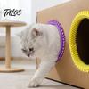Selvplejende Kat til Papkasser, DIY Pelsplejebørste Tunnelring, Håndfri Massagekam Hus Dørhul Fældende Løsning