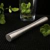 Stainless Steel Wine Mixing Stick Muddler Comfortable Grip Handle  Shaker Ice Crusher Kitchen Barware Accessory
