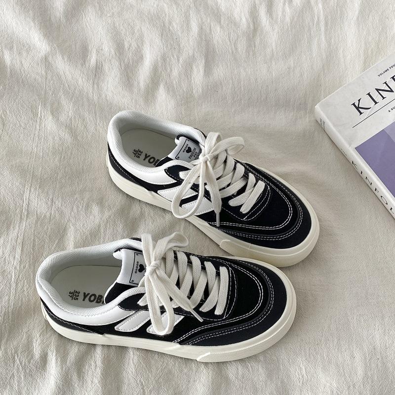 

Purple canvas shoes women s 2 new spring and summer breathable white shoes student platform casual board shoes 40 чорний