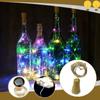 Solar Powered LED Bottle Stopper String Lights 2 Meters 20 LEDs Copper Wire Battery Operated Outdoor Indoor Decorative Lighting