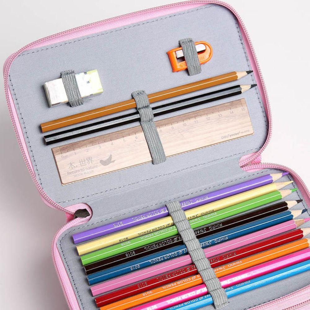 32/52/72 Hole Pen Storage Bag Large Capacity Paintbrush Organizer  Drawing Sketch