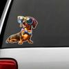 Funny Dachshund Pet Dog Animal Cartoon Car Sticker Waterproof Styling Automobiles Motorcycle Exterior Accessories Vinyl Decals TM230