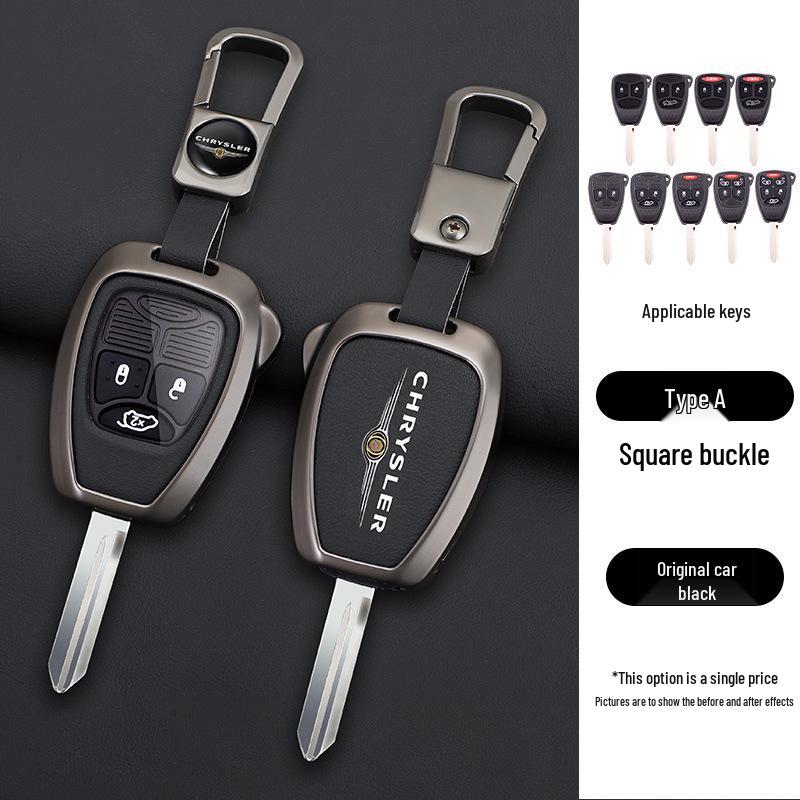 Chrysler 300C Key Case for 2006-2007 Models: Remote Control Metal Shell & Buckle
