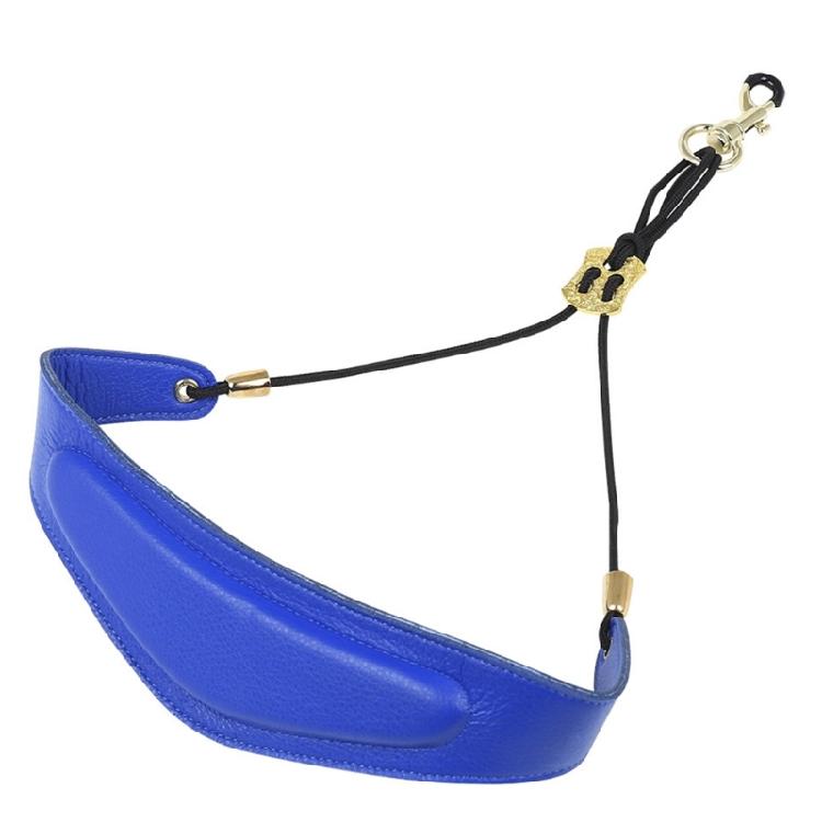 Saxophone Neck Strap Leather Padded Sax Neck Strap with Metal Rotatable Hook