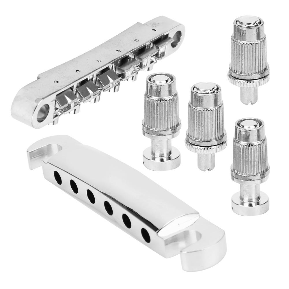 6 String Fixed Bridge Set Zinc Alloy String Base for   Electric Guitar Accessories