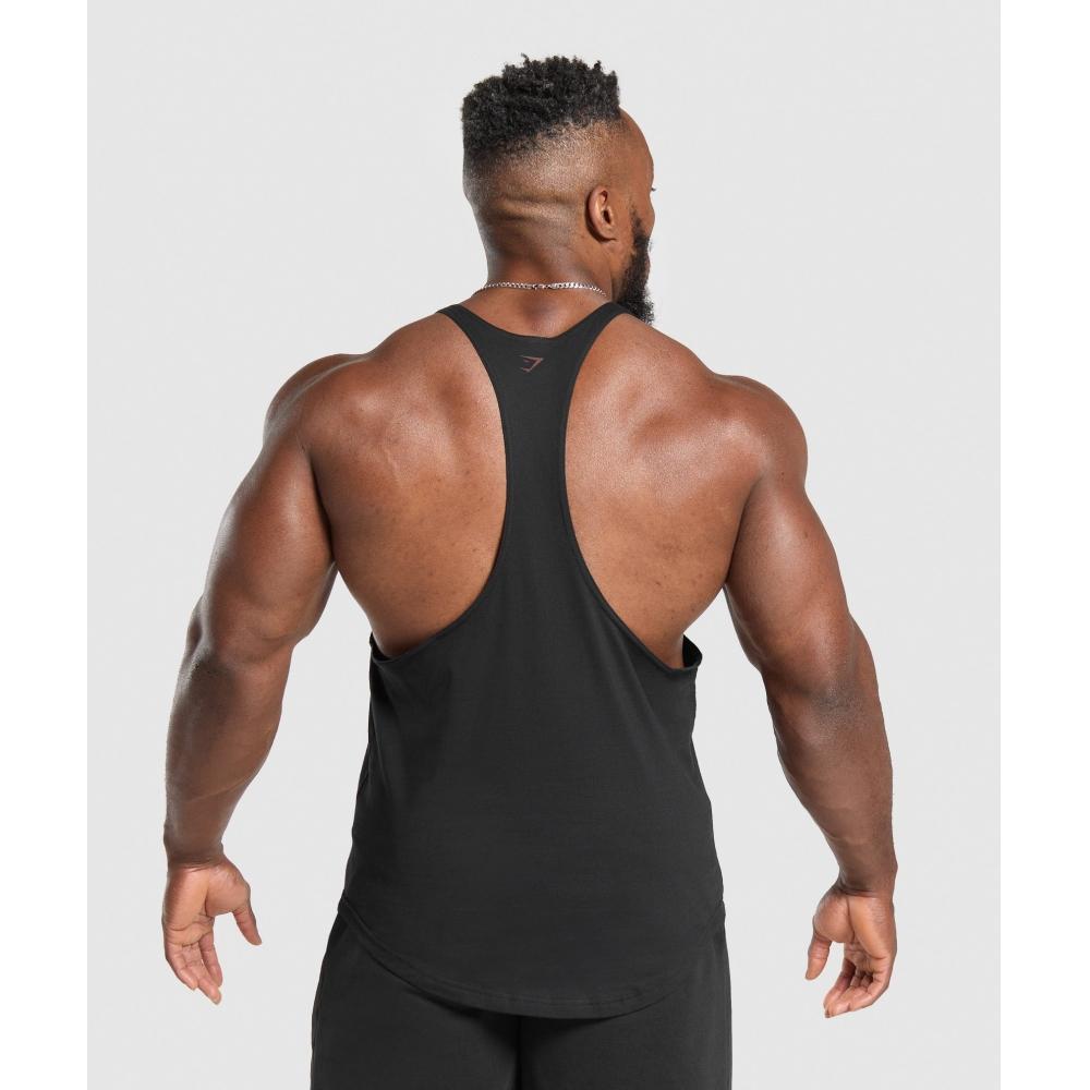 Gymshark Heavy Duty Stringer Black A2b9k Bb2j