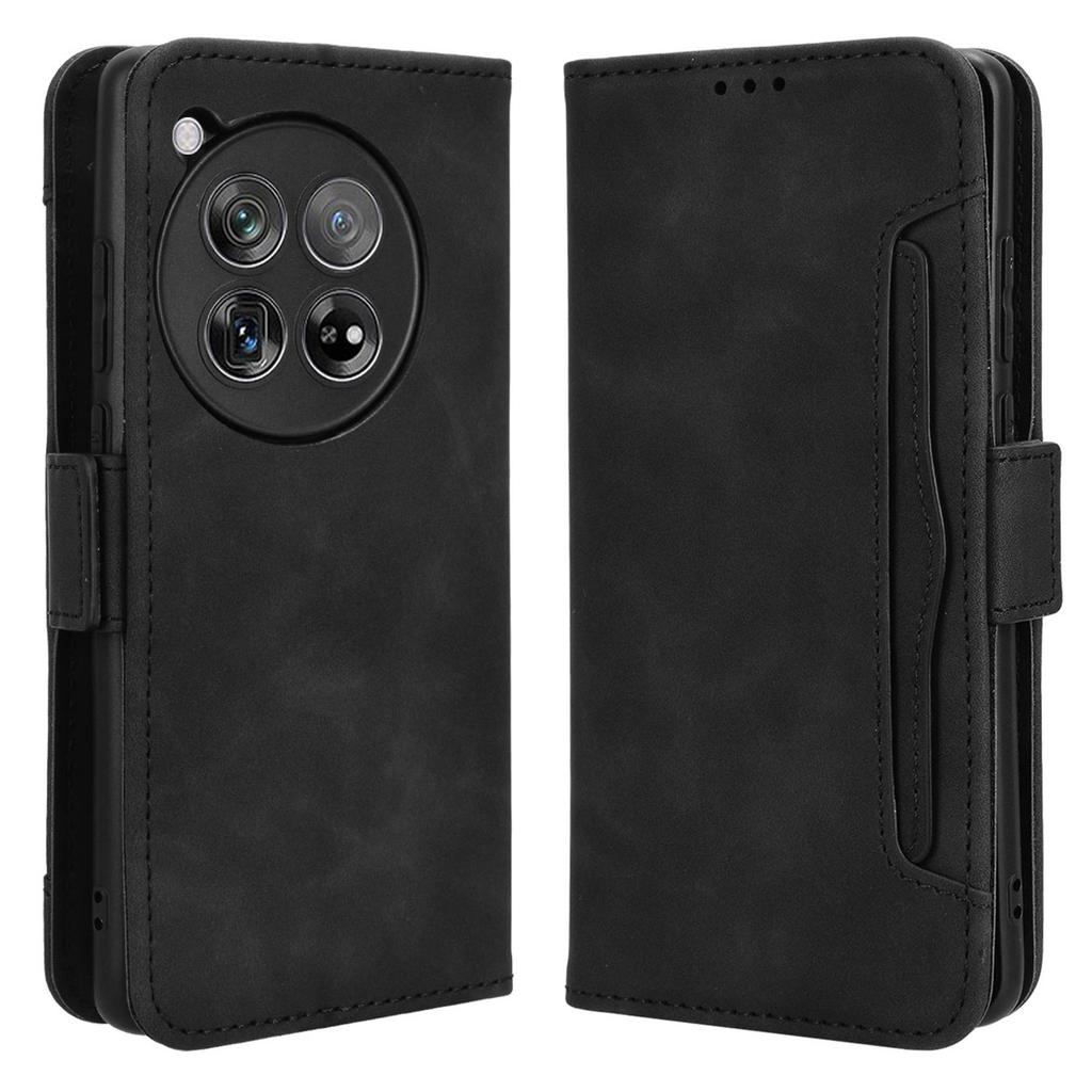 For OnePlus 12R 5G/Ace 3 5G Leather Case Card Holder Wallet Flip Phone Cover