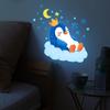 Glow-in-the-Dark Penguin Toilet Stickers Self-Adhesive Removable PVC Bathroom Decoration Wall Windows Car Decals