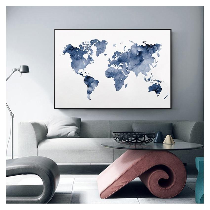 Satın alın Poster Traveler Gift Abstract Watercolor Wall Art Canvas ...