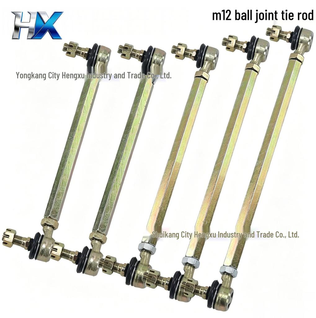 ATV and Beach Buggy Steering Rod with M12 Ball Joint for Longding, Hanma, Gongniu Models