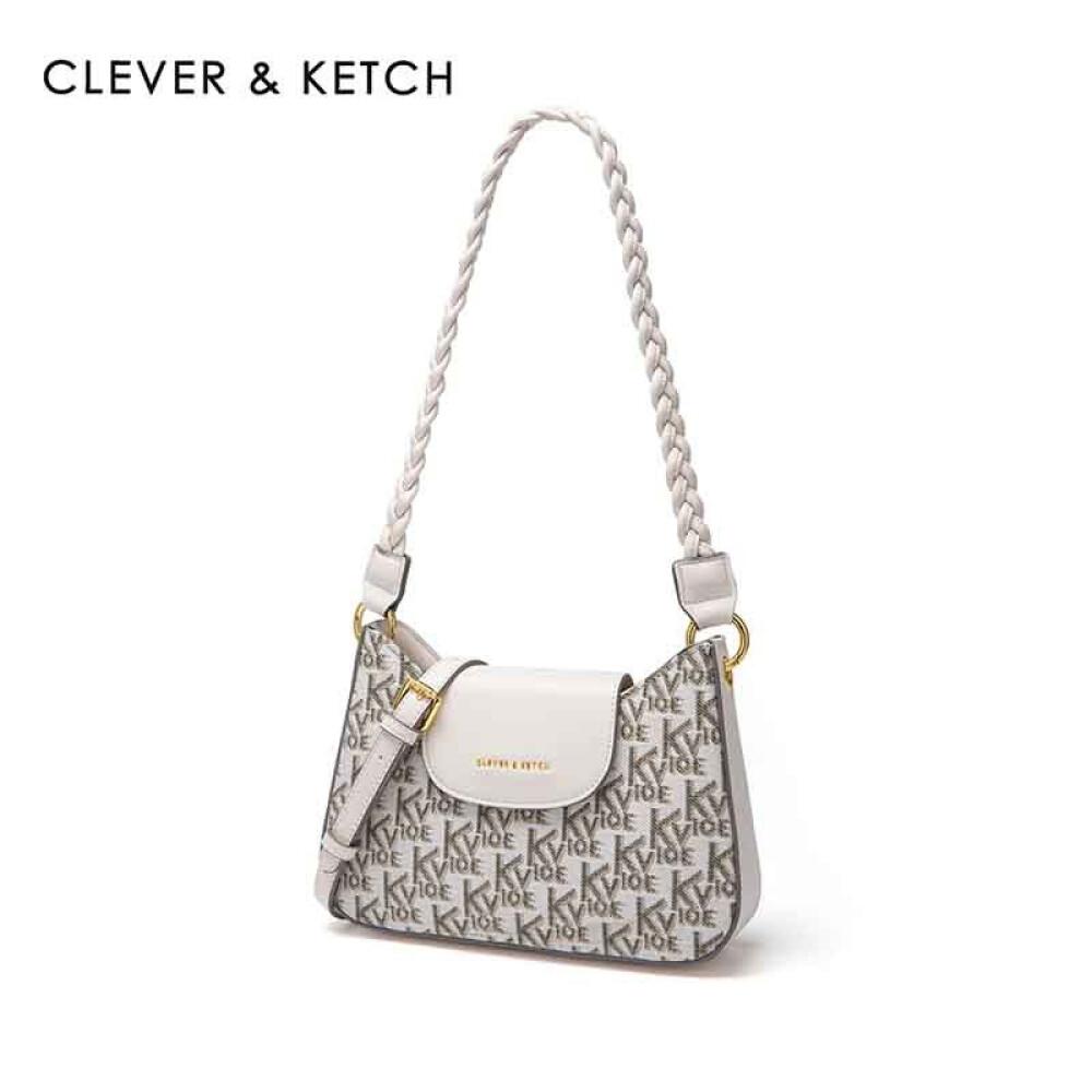 Embroidered Baguette Armpit Bag Single Shoulder Crossbody Bag for Girlfriend Length 24cm Wide 5cm High 17cm