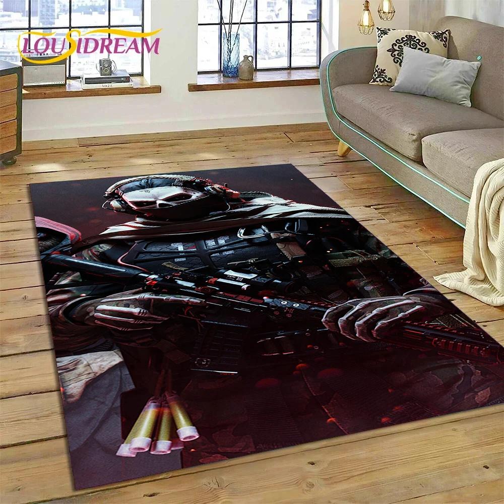 Call of Duty War Game Gamer COD Teppich für Schlafzimmer Wohnzimmer Zuhause Sofadekoration, Kinder Spiel Große Dekoration Bodenmatte Geschenk