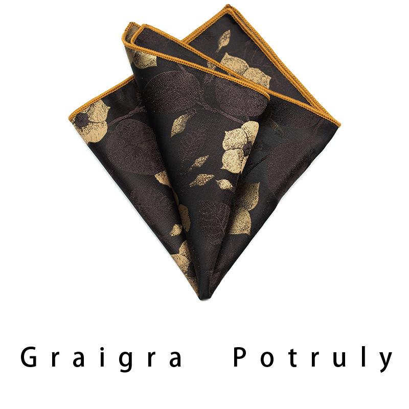Men'S Formal Business Tie 8Cm Trend Ethnic Style Guochao Chinese Style Bow Tie Pocket Towel Set Retro Coffee