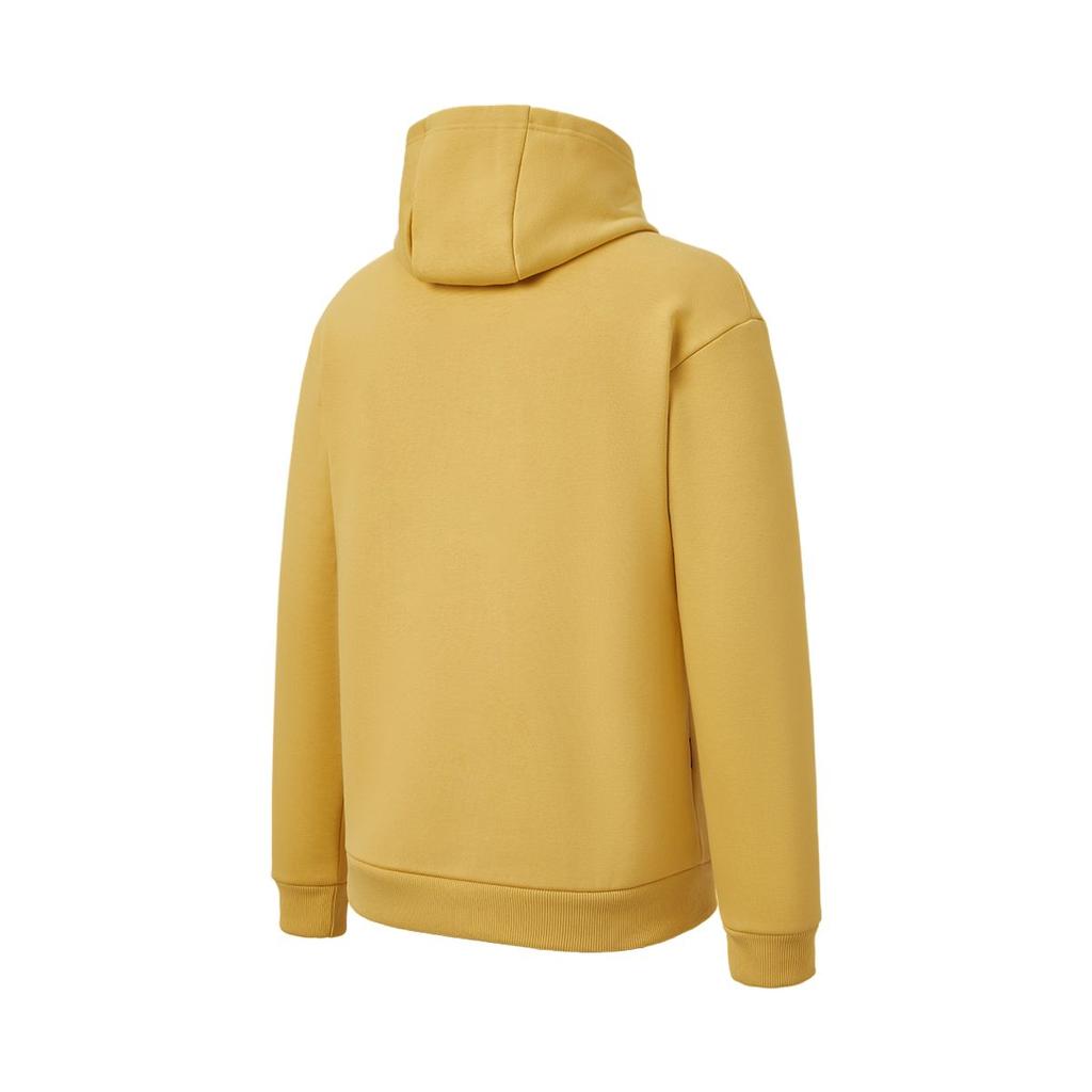 Adidas Lettered Hooded Drop Shoulder Long Sleeve Sweatshirt Unisex sweatshirt Yellow JX9433