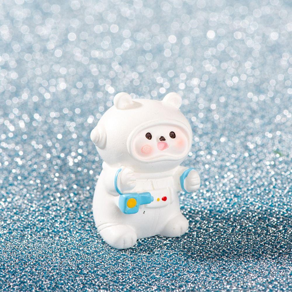 Творческий мультфильм Космический медведь Миниатюрная фигурка Милый астронавт Кукла — фото 8