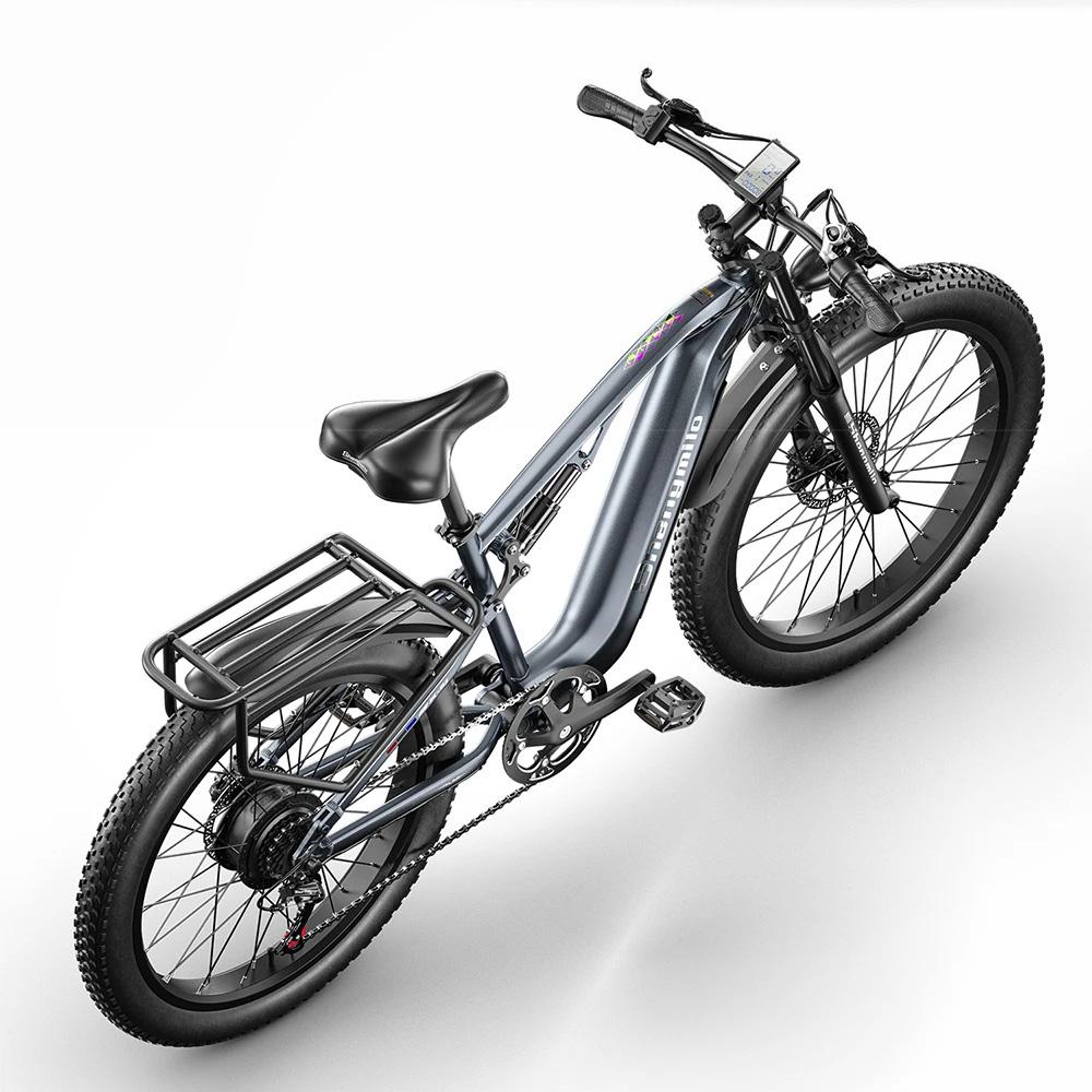 Shengmilo MX05 42km/h All-Terrain E-Bike 500W Motor, 48V17.5Ah Samsung Battery, 26" Road Tires, Shimano 7-Speed, Dual Suspension Electric Dirt Bike