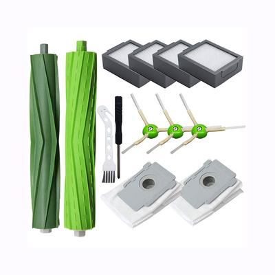 Zubehör für Staubsauger der Serien iRobot Roomba i7 i5 E5 J5 E / I / J. Ersatzteil-Ersatzset, Hauptbürste, Staubbeutel, HEPA-Filter, Seitenbürste