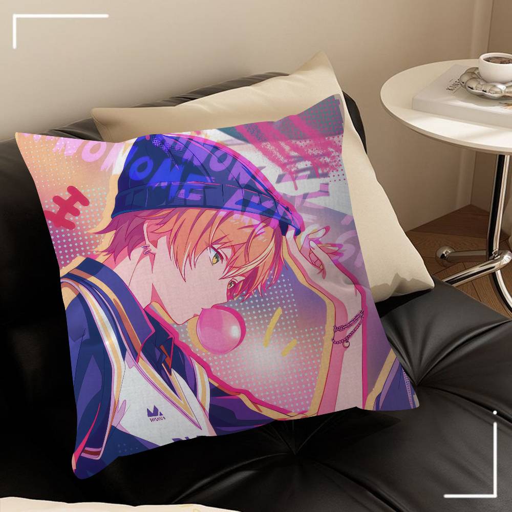 Anime singer Akito Shinonome   Pillow Cushion Cover Pillowcase Living Room Sofa Home Decor Customized
