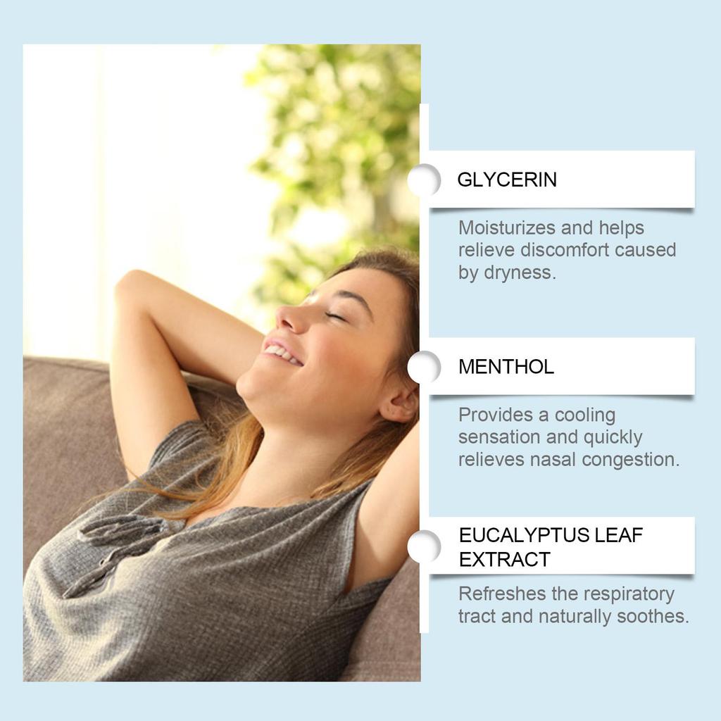 South Moon Kräuter-Linderungs-Inhalator Tägliche Reinigung Nasenbeschwerden Sanft Nährend Erfrischend Beruhigend Nase
