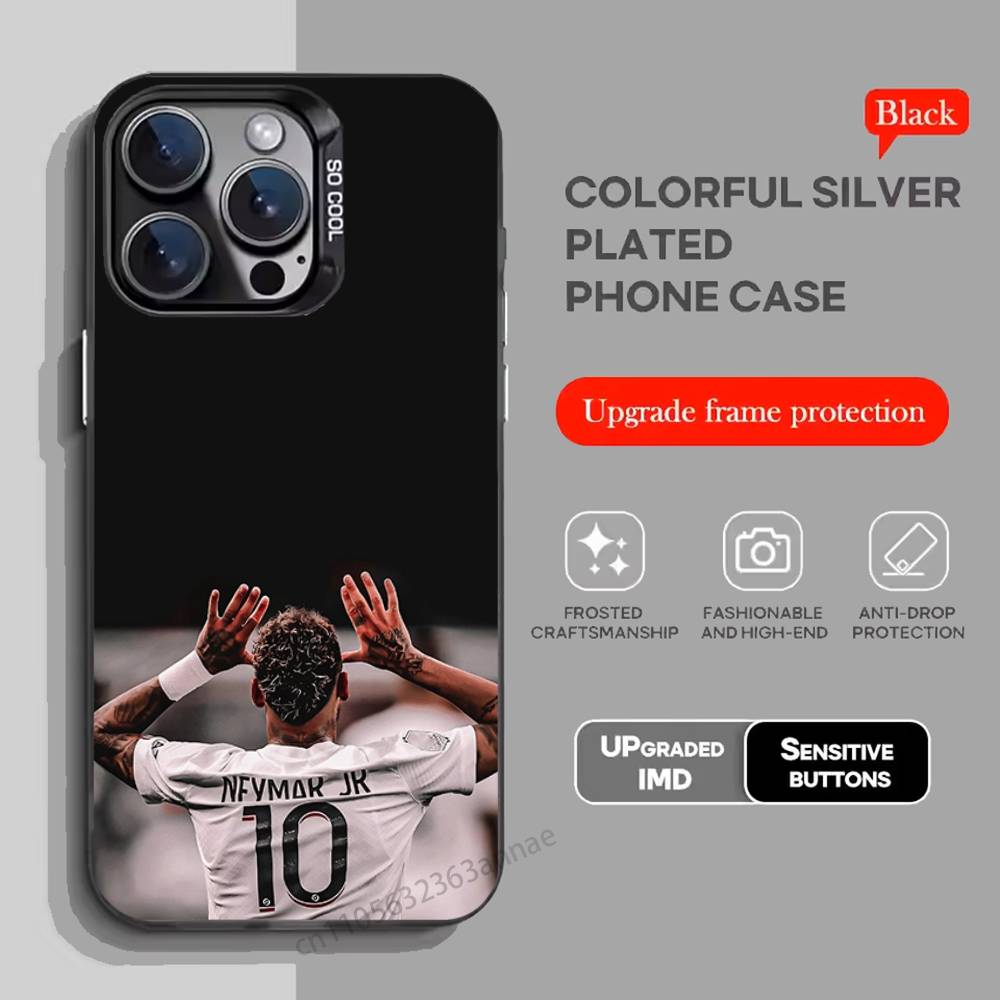 For N-Neymar Football 10 Phone Case for iPhone 15 16 Pro Max Air SE 11 13 Pro 14 Plus 12 11Pro 15Pro Max 16e Cover