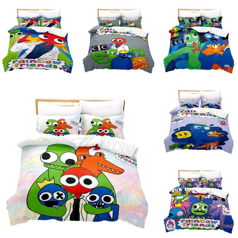 Adorable Rainbow Friends Duvet Cover Set Add Some Charm To Your Room