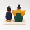 Fukubeya Hina Standing Doll with Toy Modern and Makes a Great Gift Seto-yaki Doll, Base, Workshop, Cute,