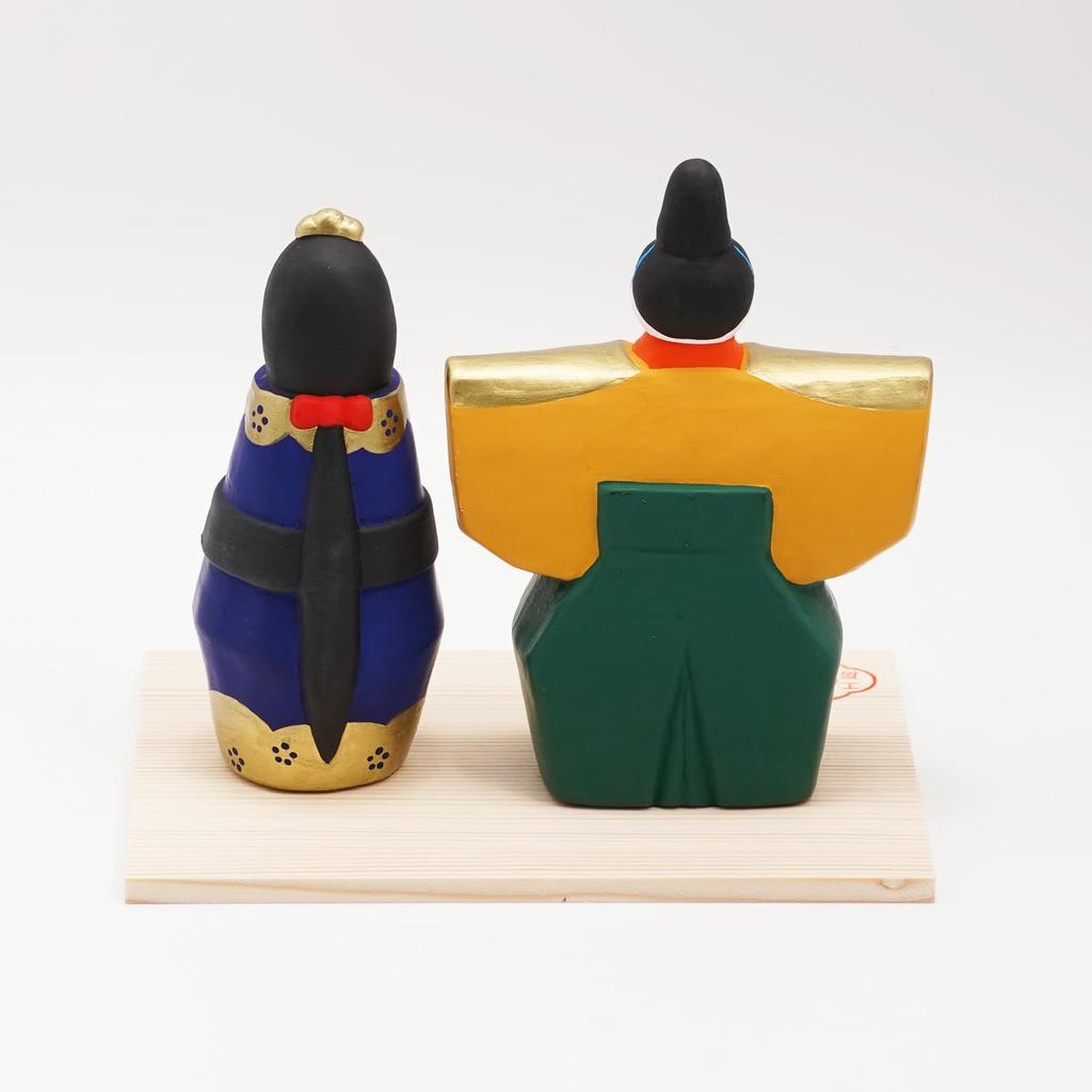 Fukubeya Hina Standing Doll with Toy Modern and Makes a Great Gift Seto-yaki Doll, Base, Workshop, Cute,