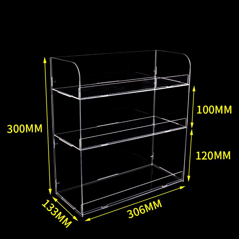 Clear Acrylic Organizer Shelf For Cosmetic Perfume Skincare Makeup Toy Spices Stand Tabletop Vanity Tray Shelf Display Showcase