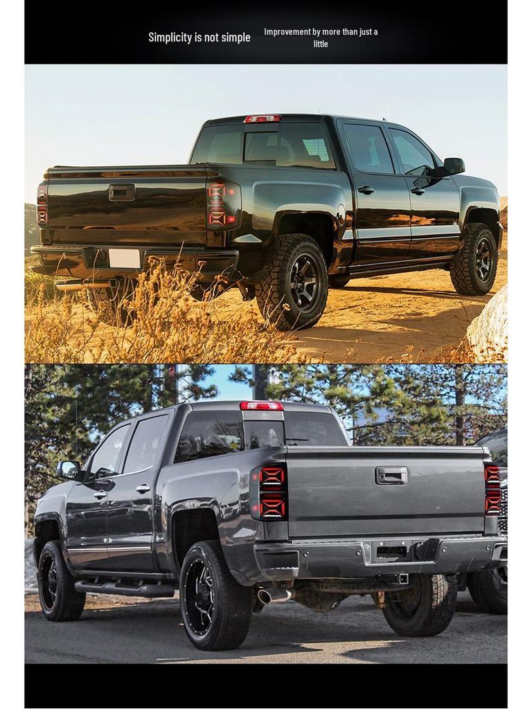 LED Tail Light Assembly for 2014-2018 Chevy Silverado Brake Lights Modification