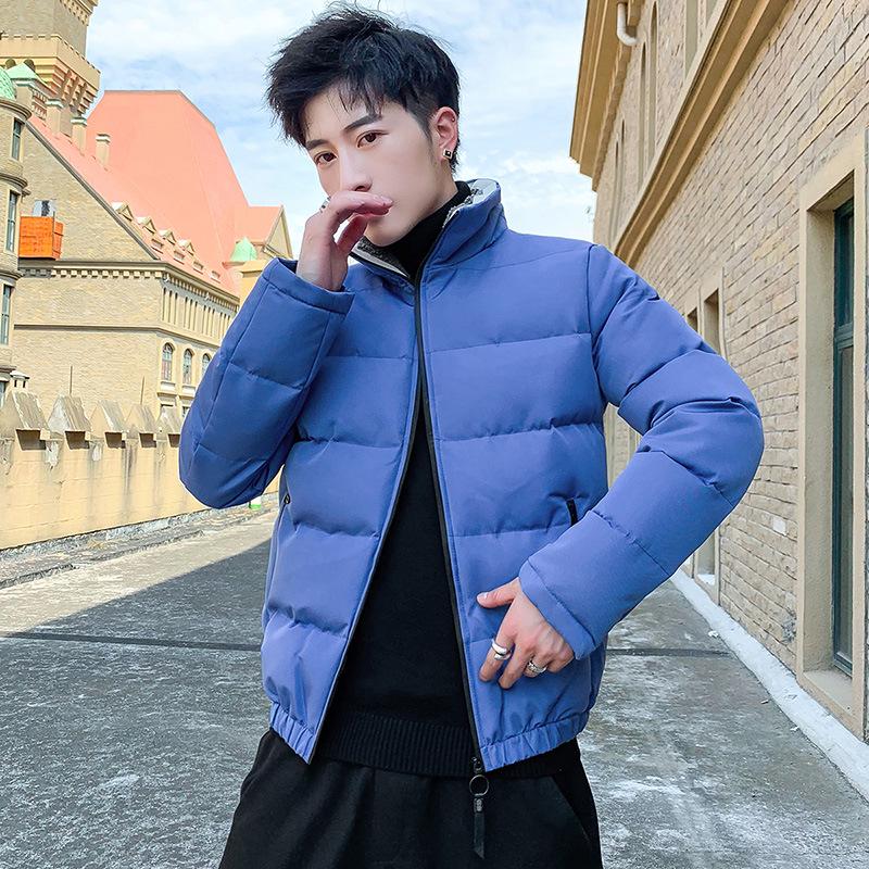 2024 Men's High-Grade Cotton Padded Jacket - Autumn/Winter Korean Style, Handsome, Trendy, Thickened, Stand Collar, Casual, Versatile Outerwear