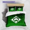 Werder Bremen Green Logo 3Pcs Bedding Set, Duvet Cover with 2 Pillowcases, Football Club Bed Linens, No Comforter No Pillow Core