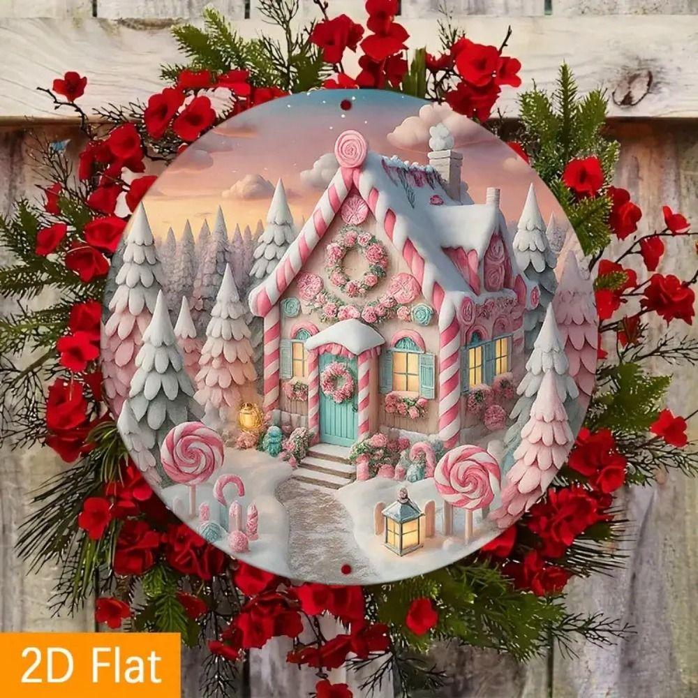 Vintage Metal Sign Blue Deer Merry Christmas Retro Tin Plate Wall Decor Home Holiday Gift 20 Cm