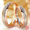 925 Sterling Silver Rose Gold Couple Ring For Women Engagement Fashion Jewelry Gift