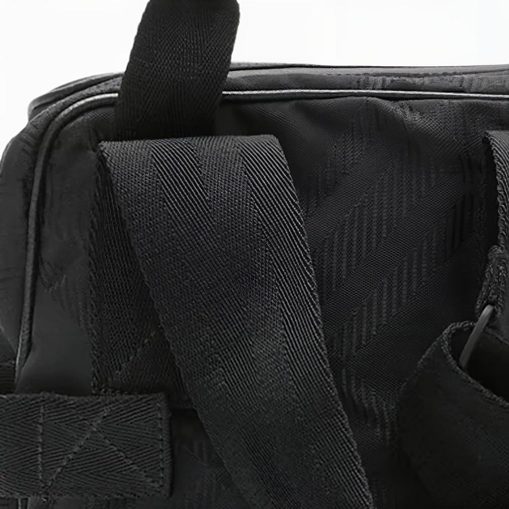 Burberry Fashion Simple Nylon And Calfskin Shoulder Crossbody Bag Men bags Black 80809001