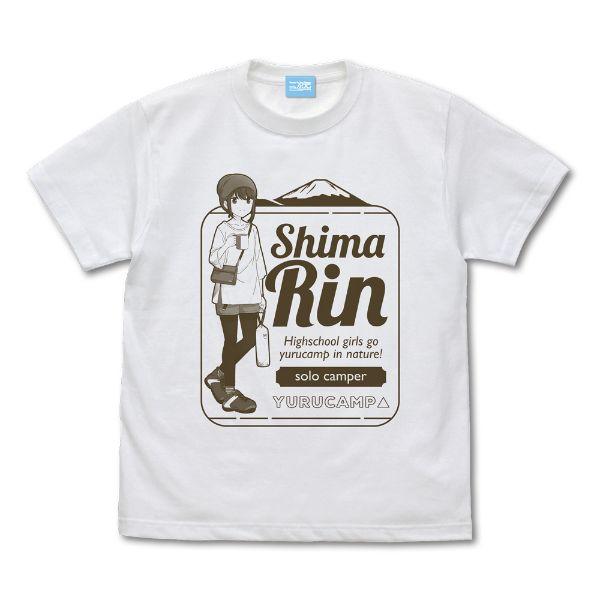 Yuru Camp T-shirt Summer Camp Shima Rin White S Shipping included