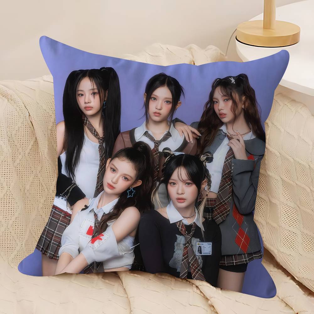 Kpop I-ILLIT Kuddfodral Dekorativ Kudde Soffa Heminredning Fodral Kuddfodral