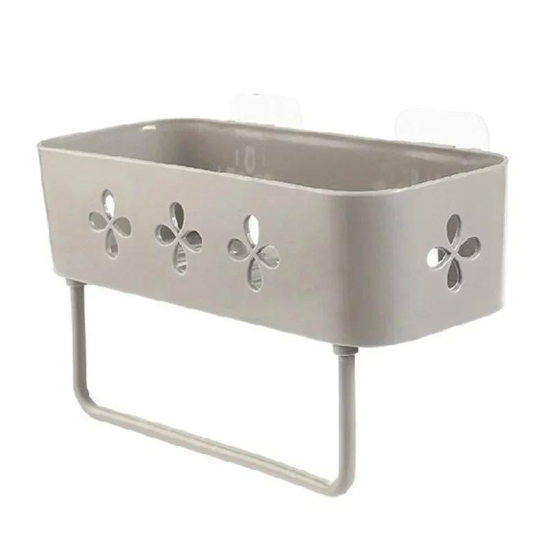 Bathroom Tools Wall Shelf Shower Storage Rack Bathroom Towel Holder Bathroom Accessories Shelves for Shampoo Holder Organizer LS