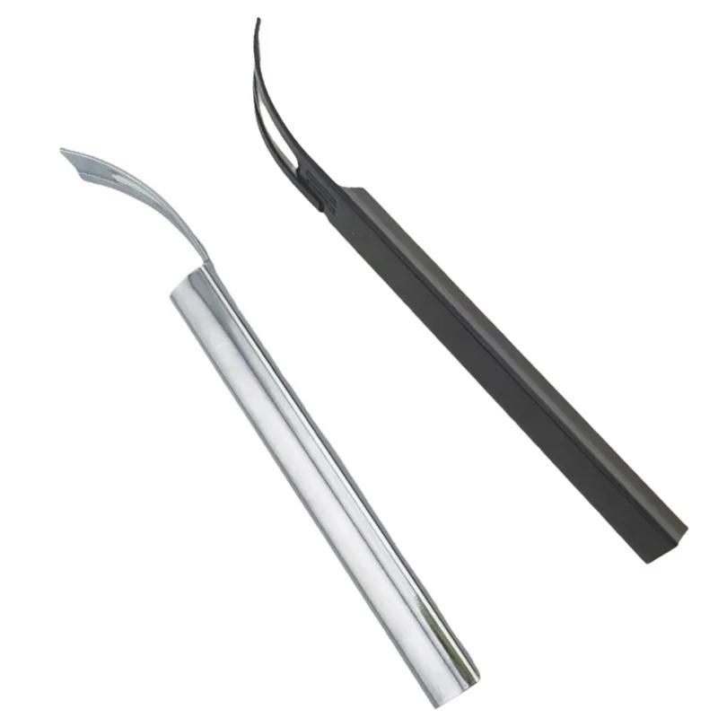 Metal Leather Thinning Knife Home Safety Beveler DIY Cutting Tool with Replacement Stainless Steel Blade Thinning Leather Crafts