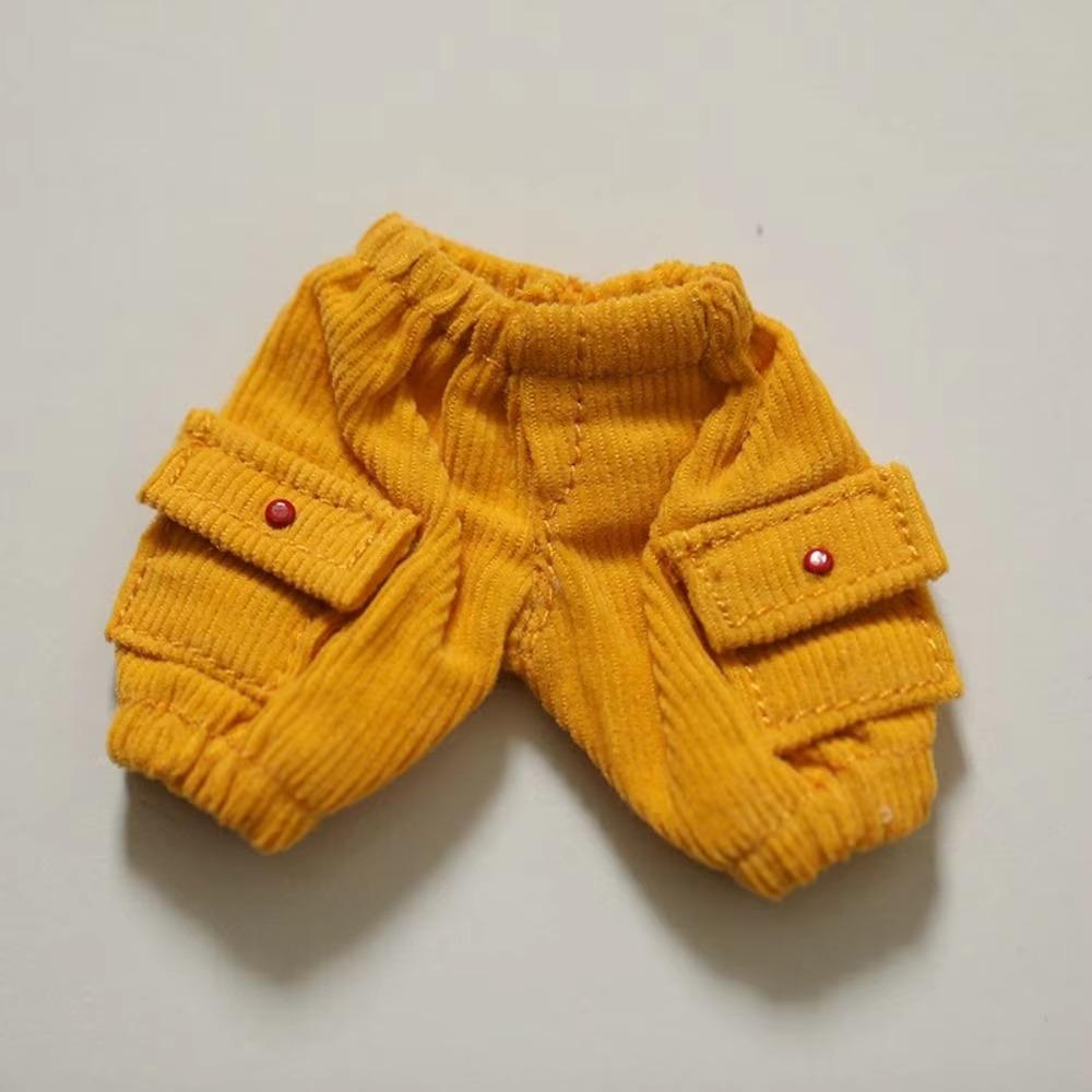 

Plush Toy Cotton Doll Pants Pocket Pants Doll Jeans Clothes Doll Trousers Doll Accessories жёлтый