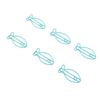 100pcs Paper Clips Multipurpose Cute Fish Shaped Exquisite Rustproof Metal Paper Clips for Home Scho