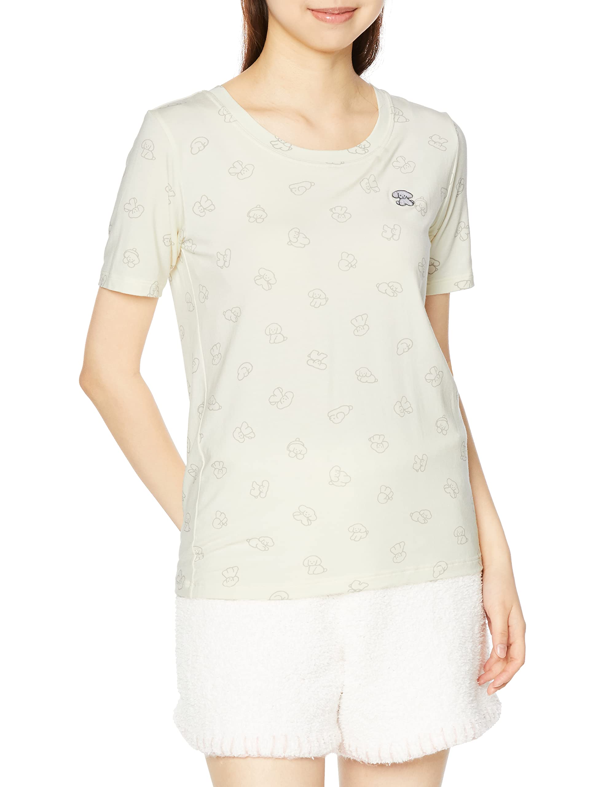 

GUNZE Пижама Tuche TC6695 Бабочка с ночными шортами, женский бюстгальтер с мягкими чашками, рукава, одежда,