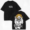 My Hero Academia Himiko Toga Printed Streetwear Men Women Short Sleeve Cotton Tshirts Vintage Washed T-shirt Oversized T Shirt