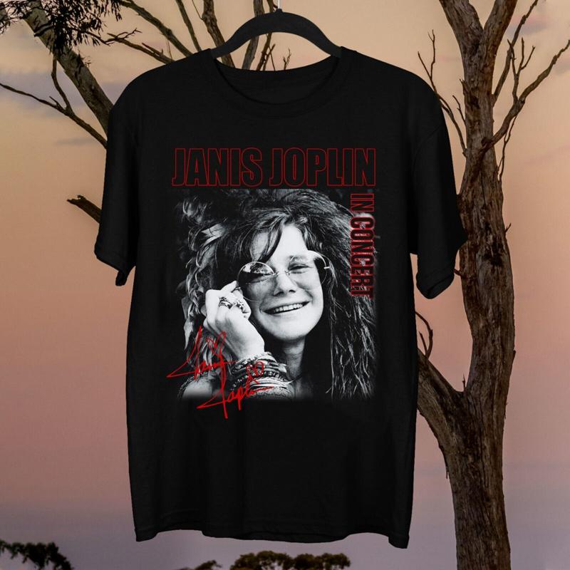 New Janis Joplin Cotton Unisex S 235Xl T Shirt