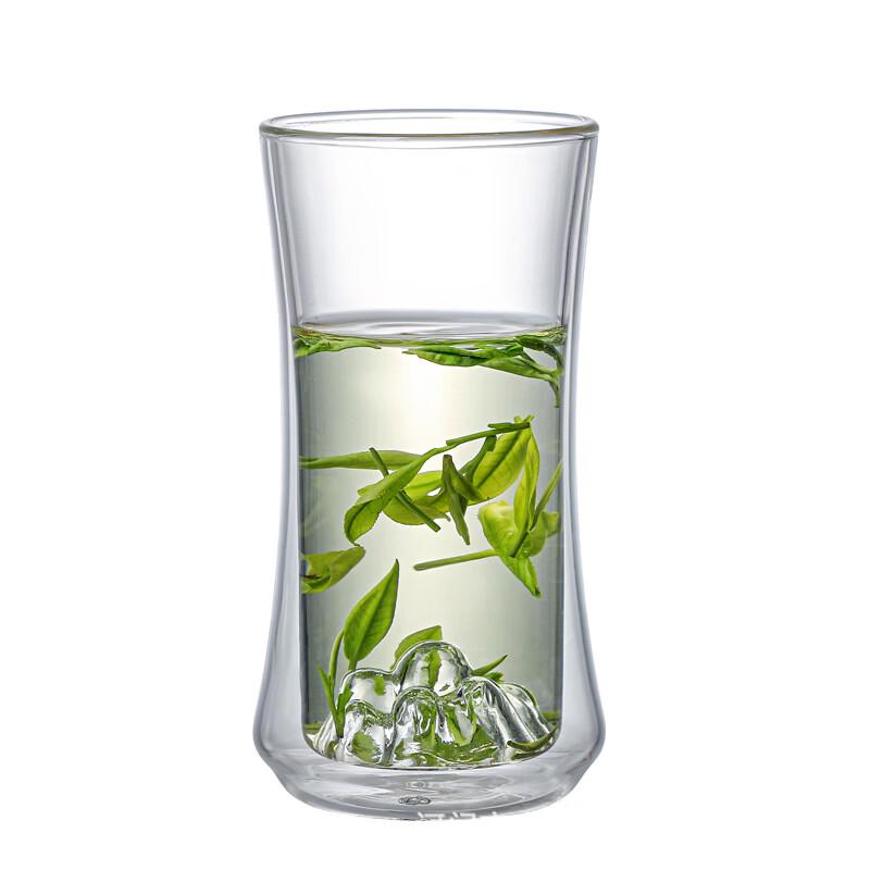 Premium Waisted Double-Wall Insulated Glass Tea Cup