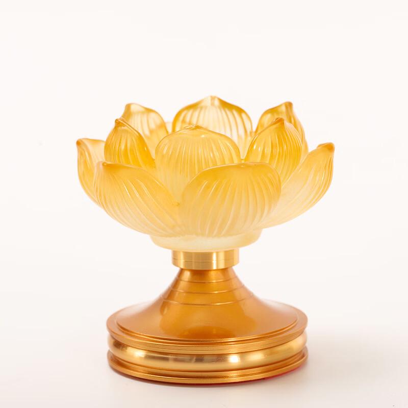 Цветной глазурованный подсвечник в виде лотоса