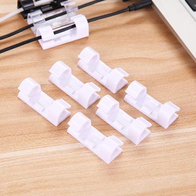 20 Pièces Clips Adhésifs pour Câbles de Charge Réseau Organiseur de Fils Fixateur Support Pince