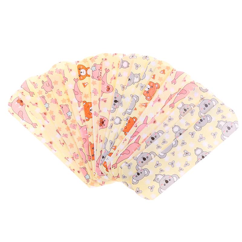 120 stk/sett Plaster med mønster av plaster, selvklebende, pustende, vanntett, klebende, tegneserie, kawaii, plaster