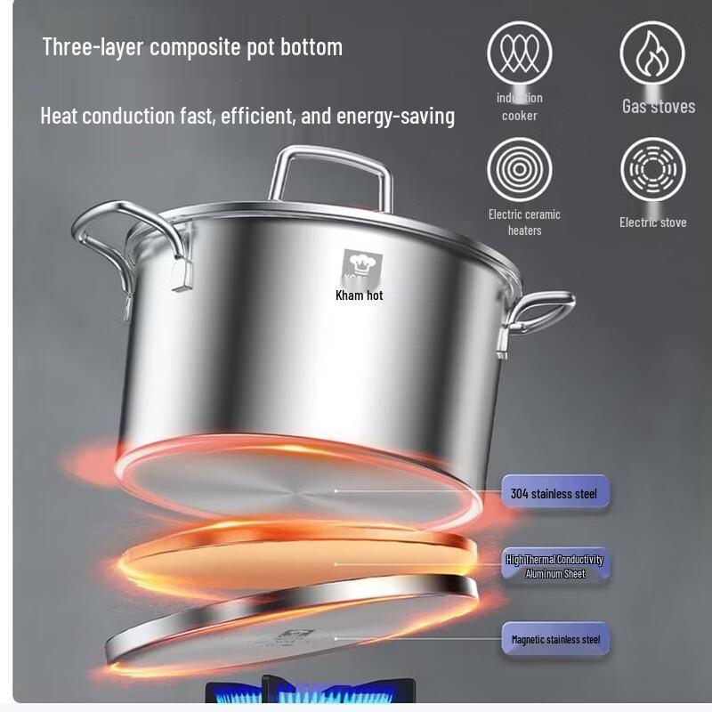 KOBACH 22cm Stainless Steel Stockpot